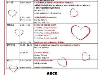 Mateřské centrum Srdíčko v květnu