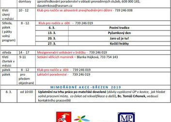 Program MC na březen